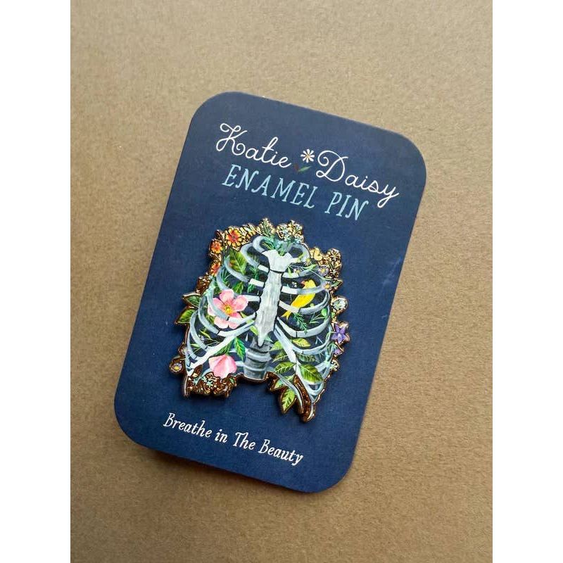 Rib Cage Enamel Pin