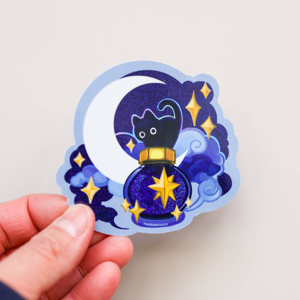 Deep Sky Ink Potion Holographic Vinyl Sticker