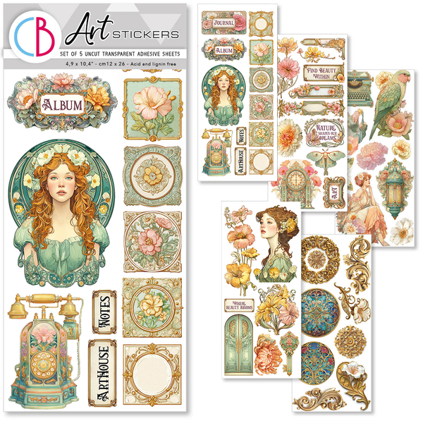 {coming soon!} Artemis Transparent Art Sticker Sheets