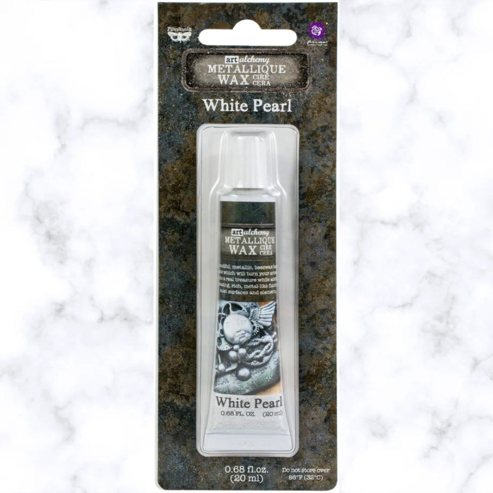 White Pearl Art Alchemy Metallique Wax | Finnabair