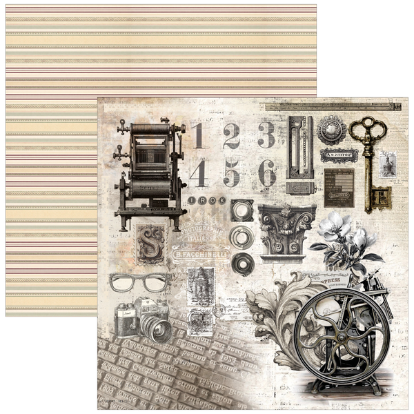 Typographic 8x8 Paper Pad