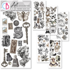 Typographic Transparent Art Stickers