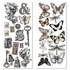 Typographic Transparent Art Stickers