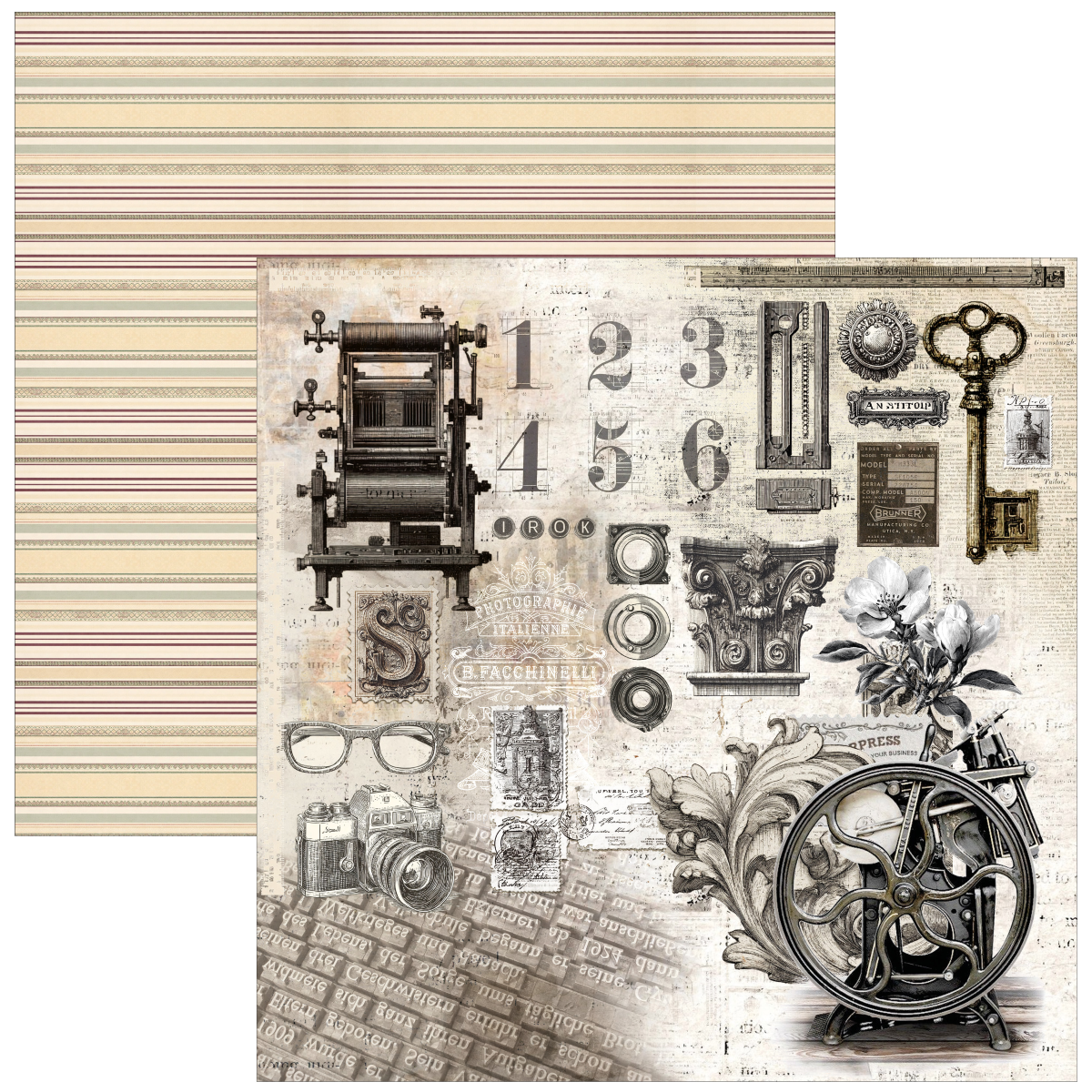 Typographic 12x12 Paper Pad