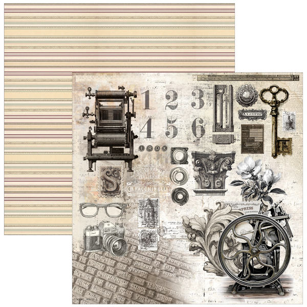 Typographic 12x12 Paper Pad