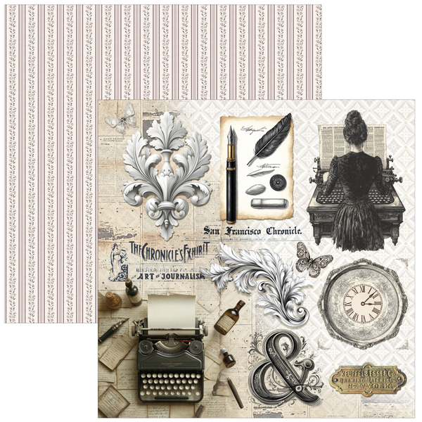 Typographic 12x12 Paper Pad