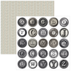 Typographic 6x6 Fussy Cut Pad