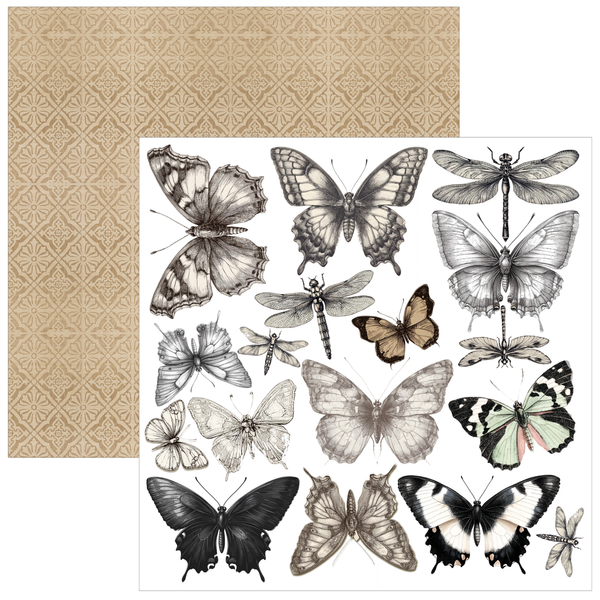 Typographic 6x6 Fussy Cut Pad