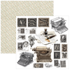 Typographic 6x6 Fussy Cut Pad