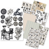 Typographic A5 Mixed 8pk Rice Paper
