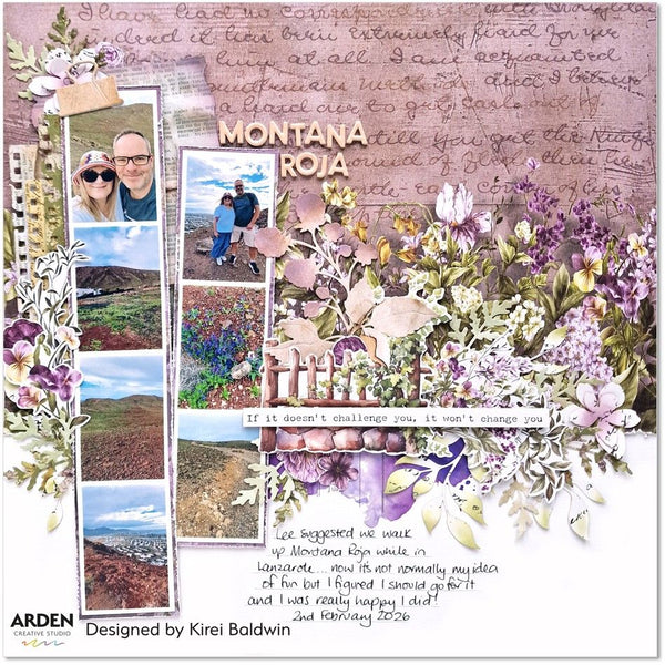 Beneath the Brambles TEXT{ures} Inkable Florals Laser Cuts