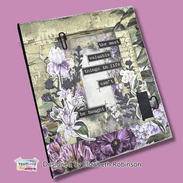 Beneath the Brambles TEXT{ures} 6x8 Rub-on Transfer Set