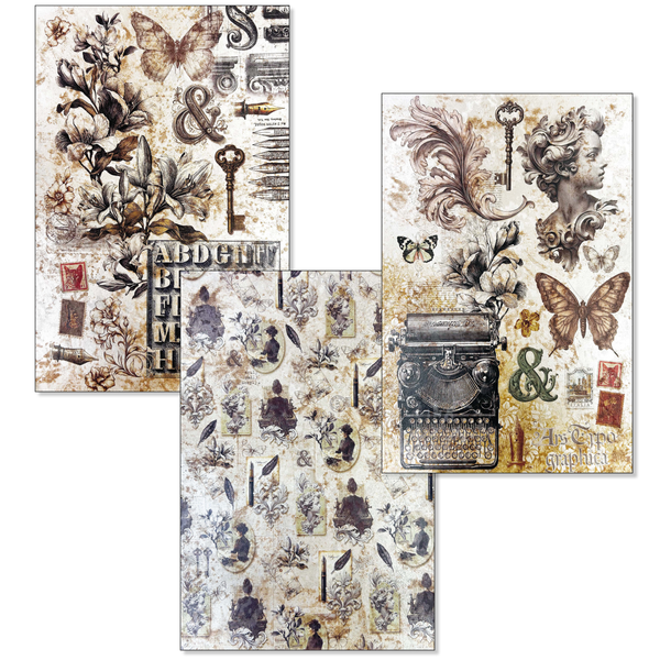 Typographic Deluxe A4 Paper Pearl Copper & Vellum Dual Pack