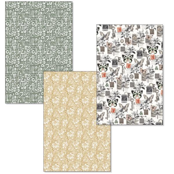 Typographic Deluxe A4 Paper Pearl Copper & Vellum Dual Pack