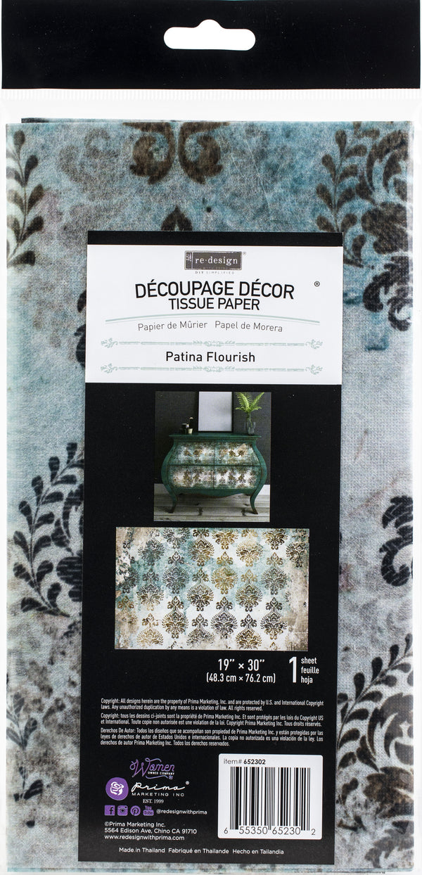 Patina Flourish 19x30 Decoupage Décor Tissue {Re-Design}