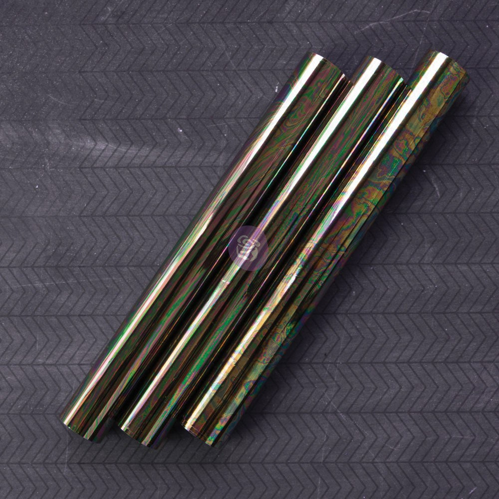 Rainbow Puddle Rub-On Foil Sheets
