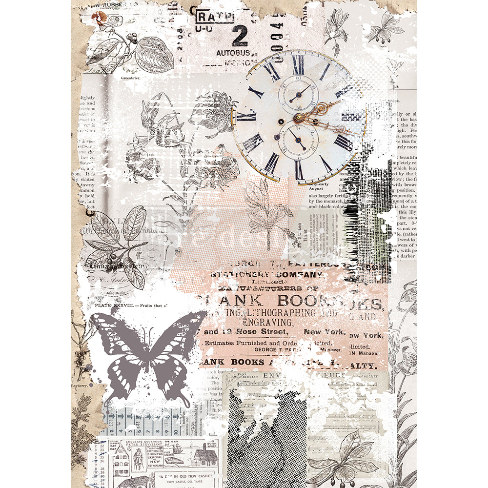 Herb's Memory 11.5x16.25 Decoupage Rice Paper {Re-Design}