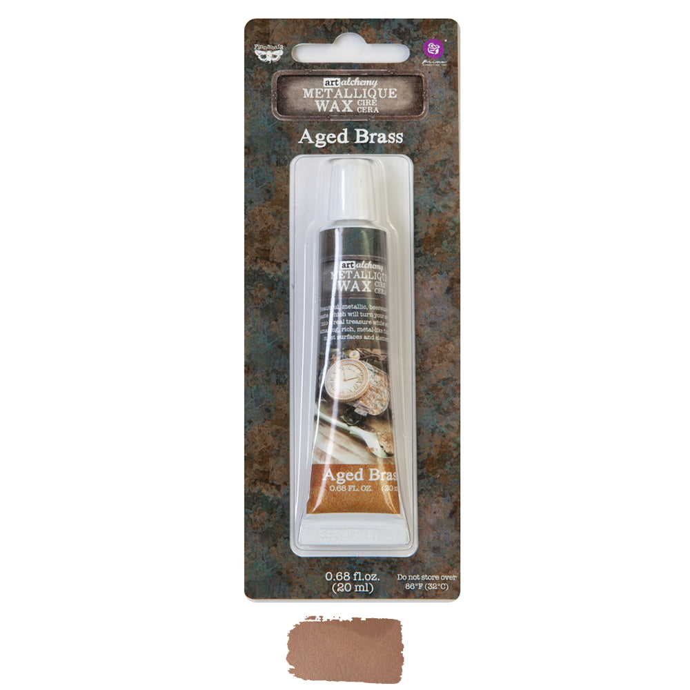 Aged Brass Metallique Art Alchemy Wax | Finnabair Art Alchemy