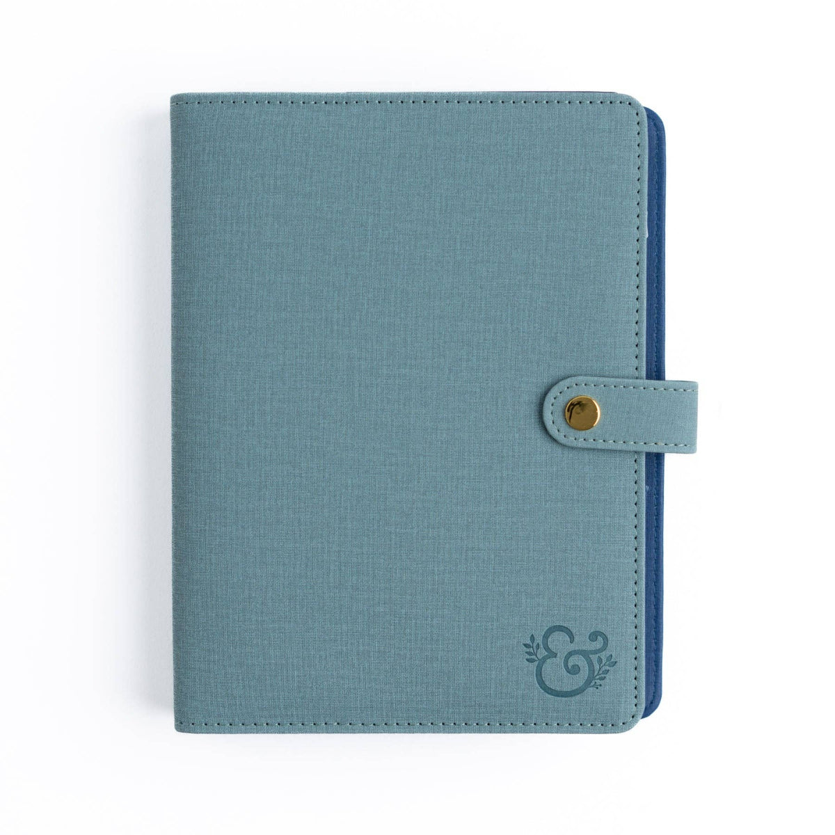 Denim Blue Vegan Leather Sticker Keeper Binder