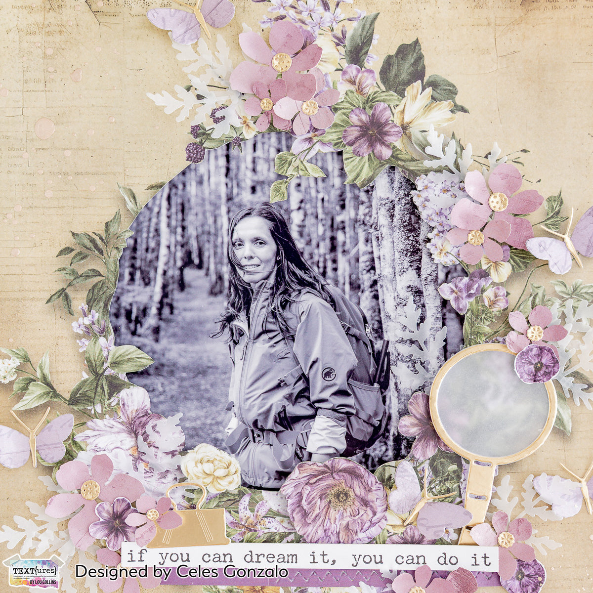 Beneath the Brambles TEXT{ures} 6x8 Rub-on Transfer Set