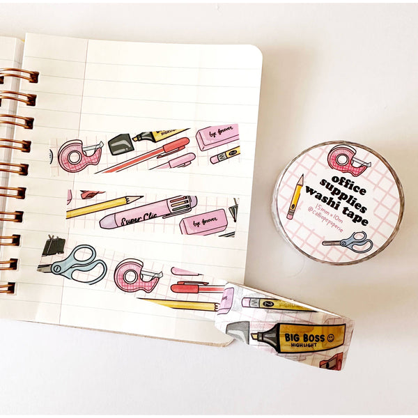 Office Supplies Washi Tape