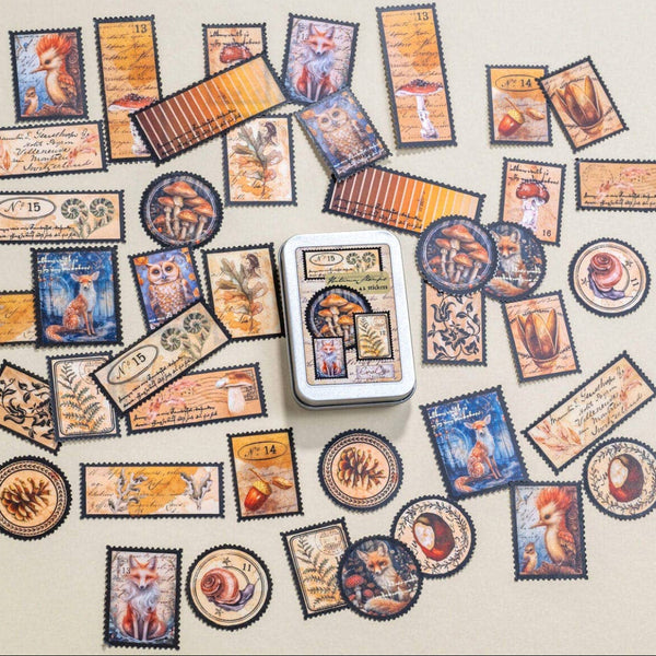 {coming soon!} Autumn Stamps Sticker Tin Box