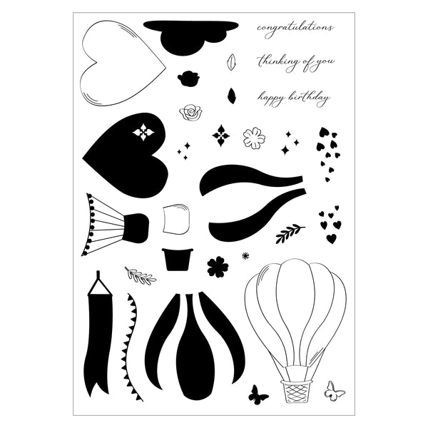 Up & Away A5 Clear Stamp Set | Catherine Pooler