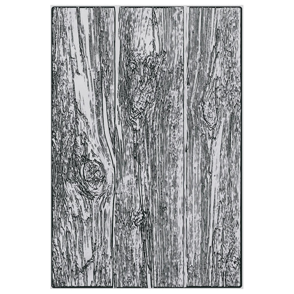 Lumber A5 Large Texture Fades Embossing Folder | Tim Holtz
