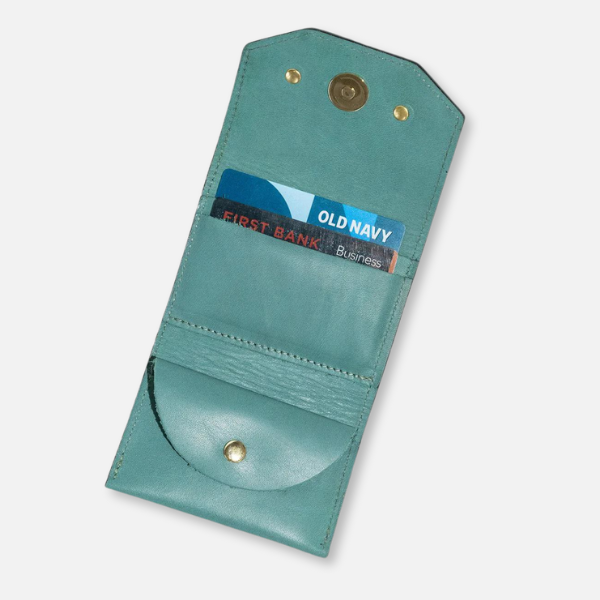 Mini portefeuille en cuir R.Riveter 1973