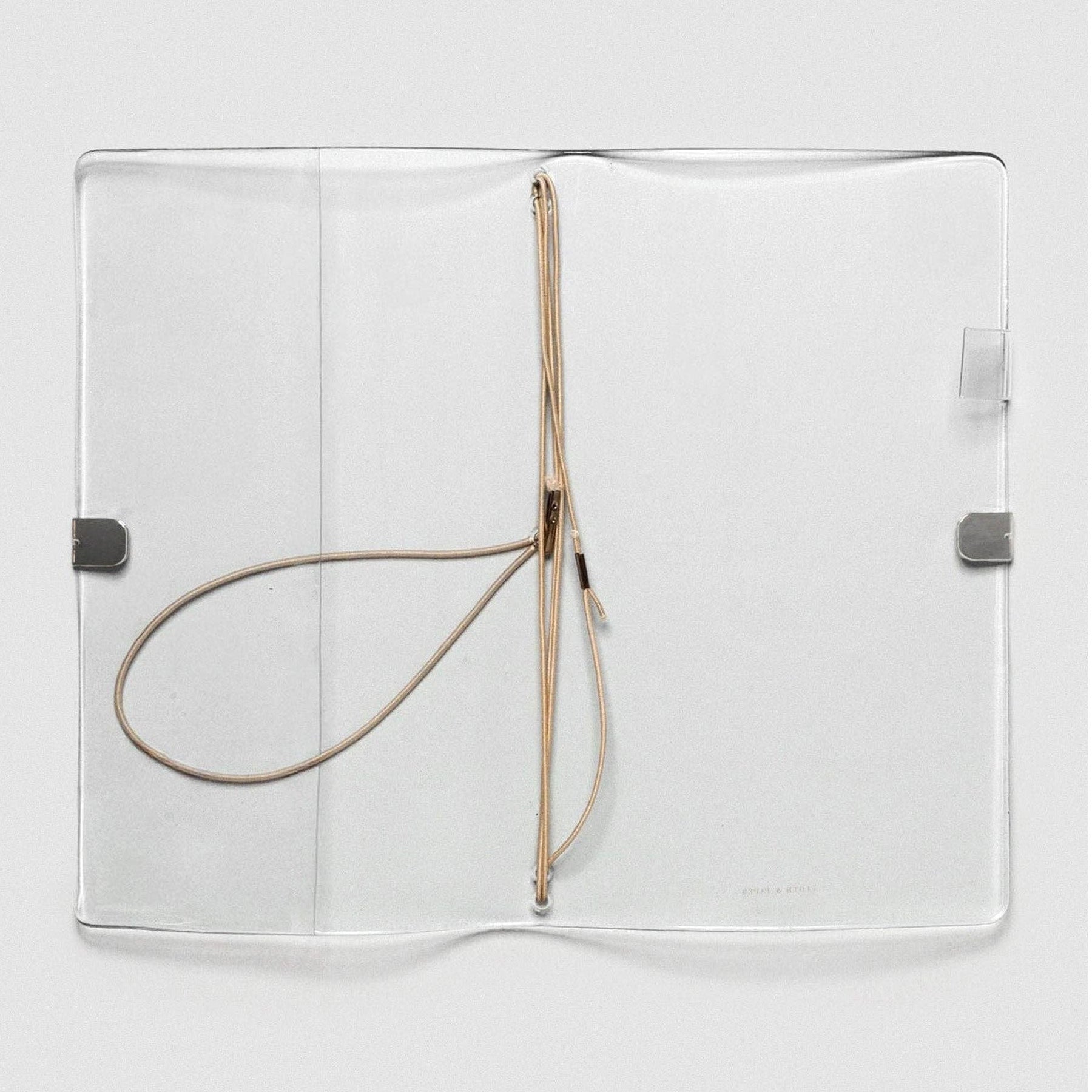 Clear Vinyl A5 Slim Travel Notebook Cover