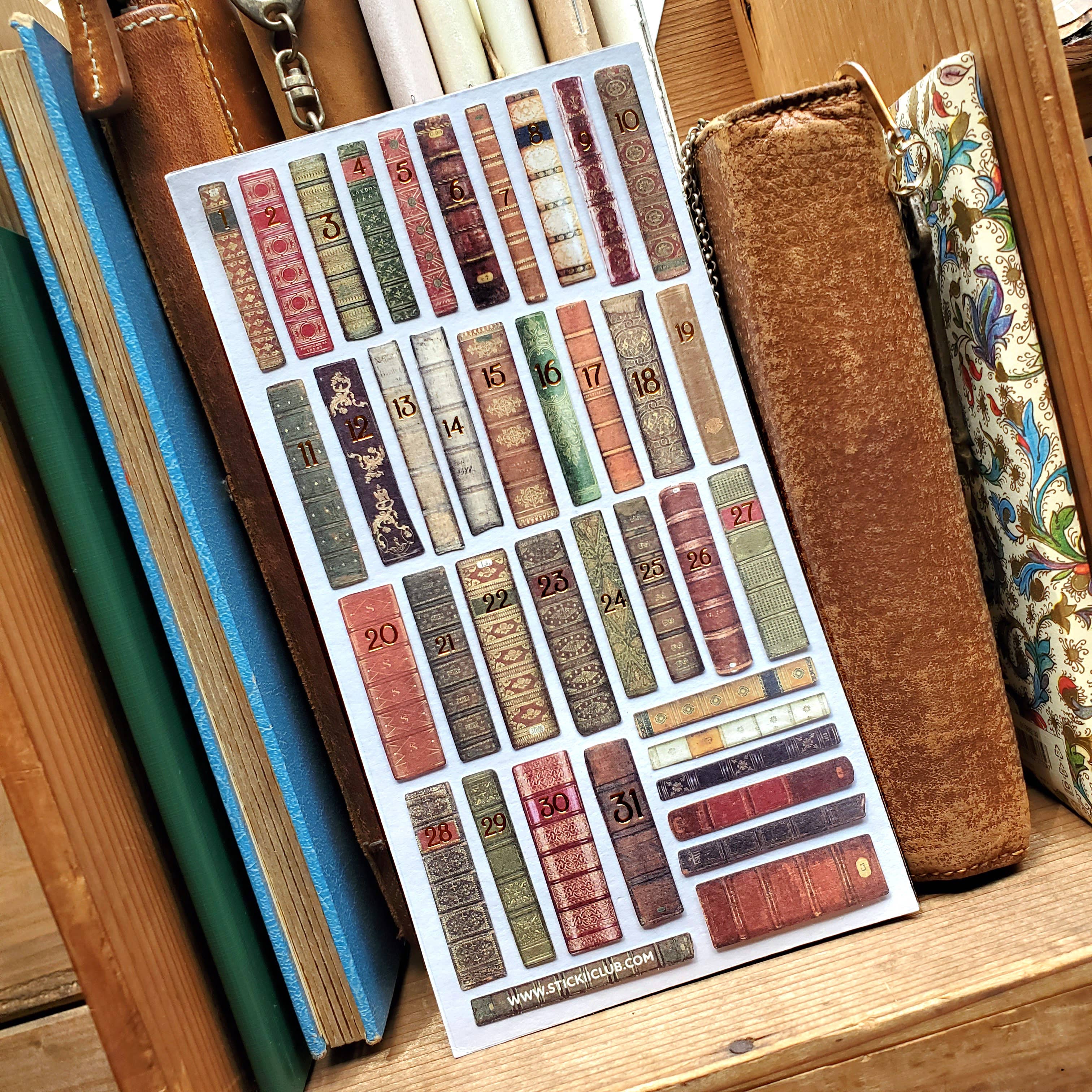 Gilded Books Sticker Sheet | @astralrequin