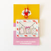 Pen Pal Envelope Confetti Shaker Keychain Bag Charm