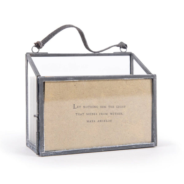 Horizontal Picture Frame and Holder with 50 Gathered Thoughts