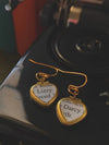 Lizzy & Darcy Heart Locket Earrings