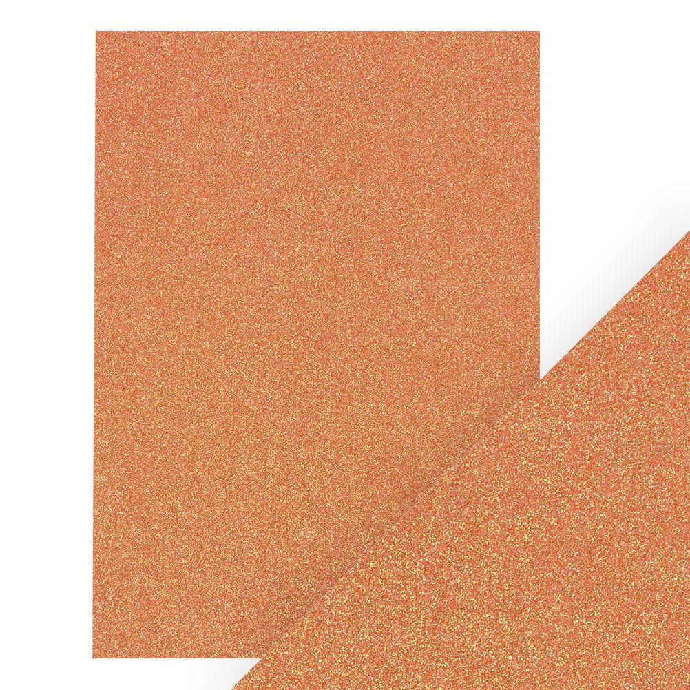 Sugared Coral 8.5x11 Iridescent Glitter Cardstock 5pk