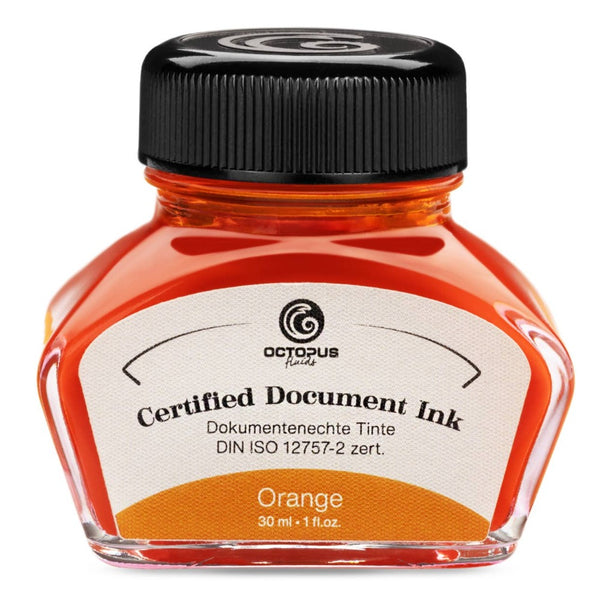 Orange Certified Document Ink
