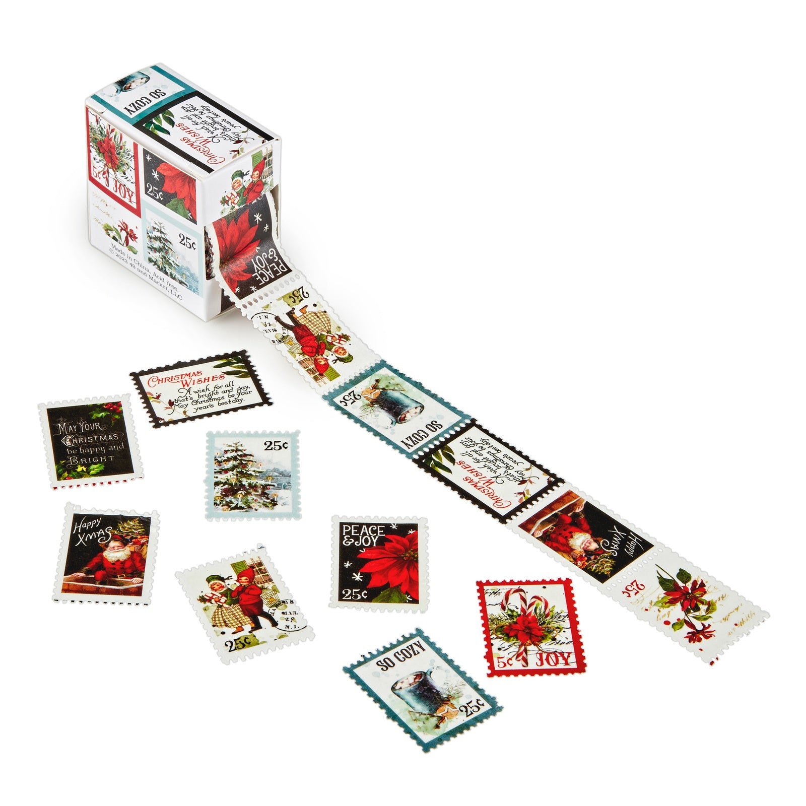Christmas Spectacular Postage Stamp Washi Tape