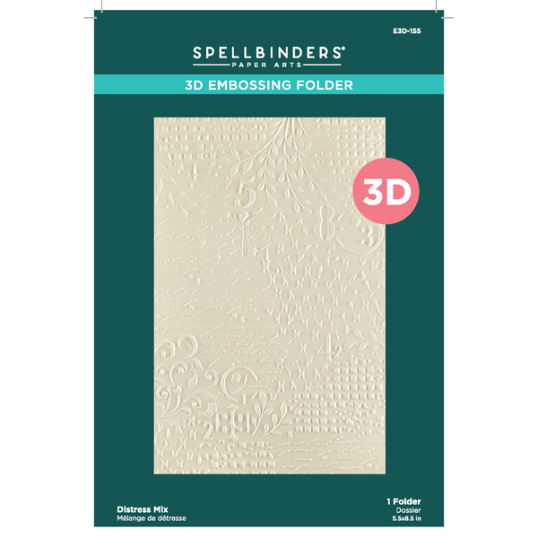 Distress Mix 3D Embossing Folder