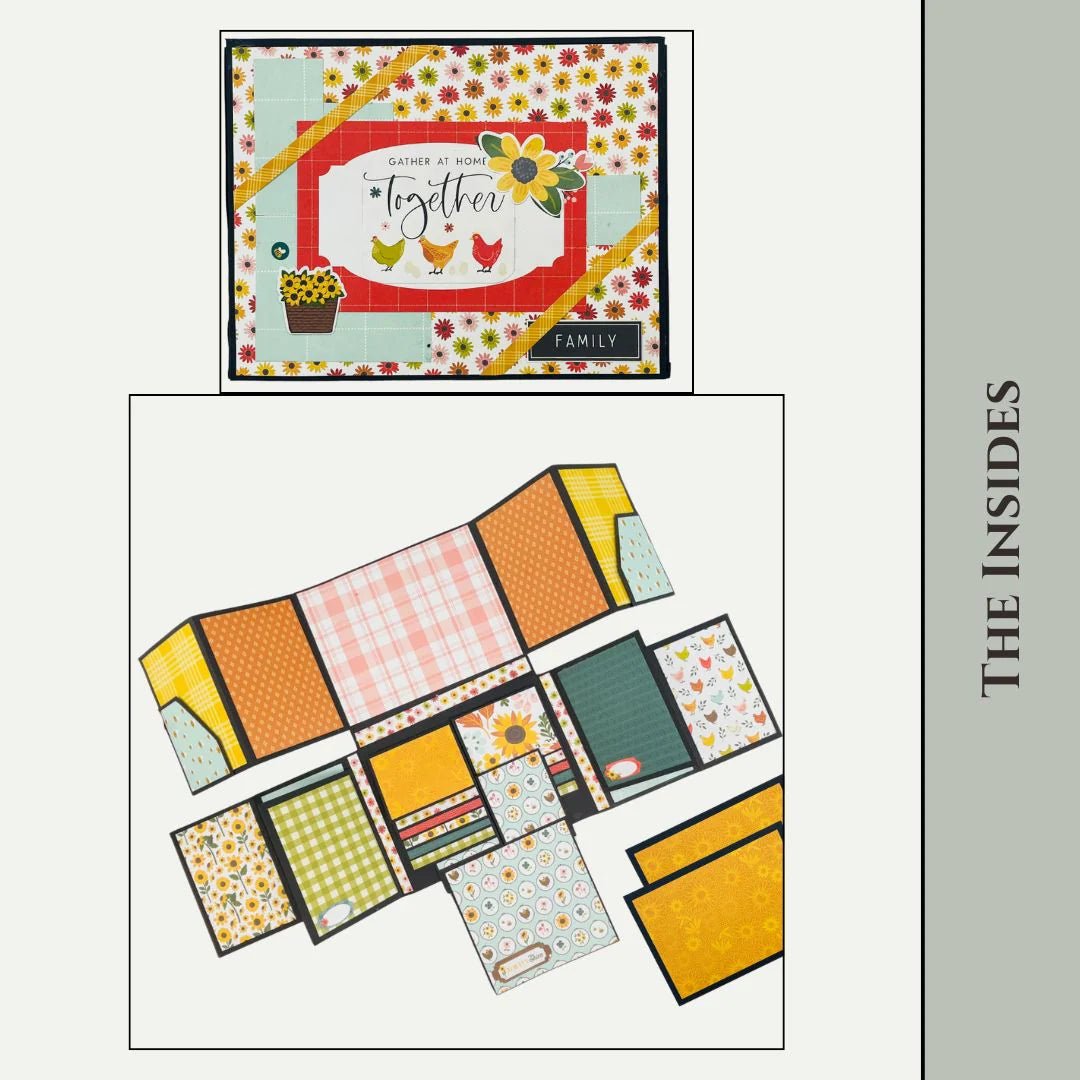 LapBook Folio Blank Precut Album Base in Kraft