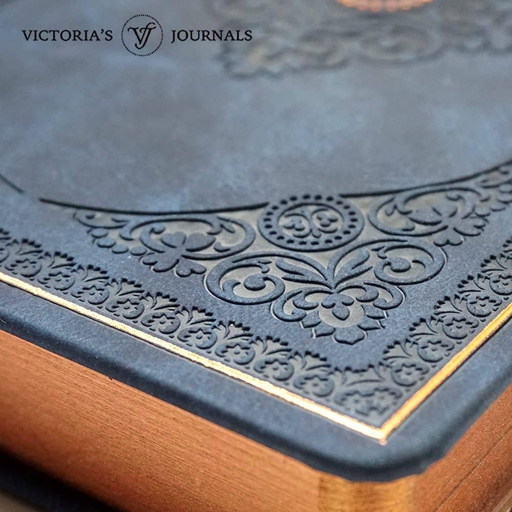 Dark Blue Vintage Classic Style Vegan Leather Journal