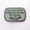 Buy a Man Eat Fish Enamel Pin