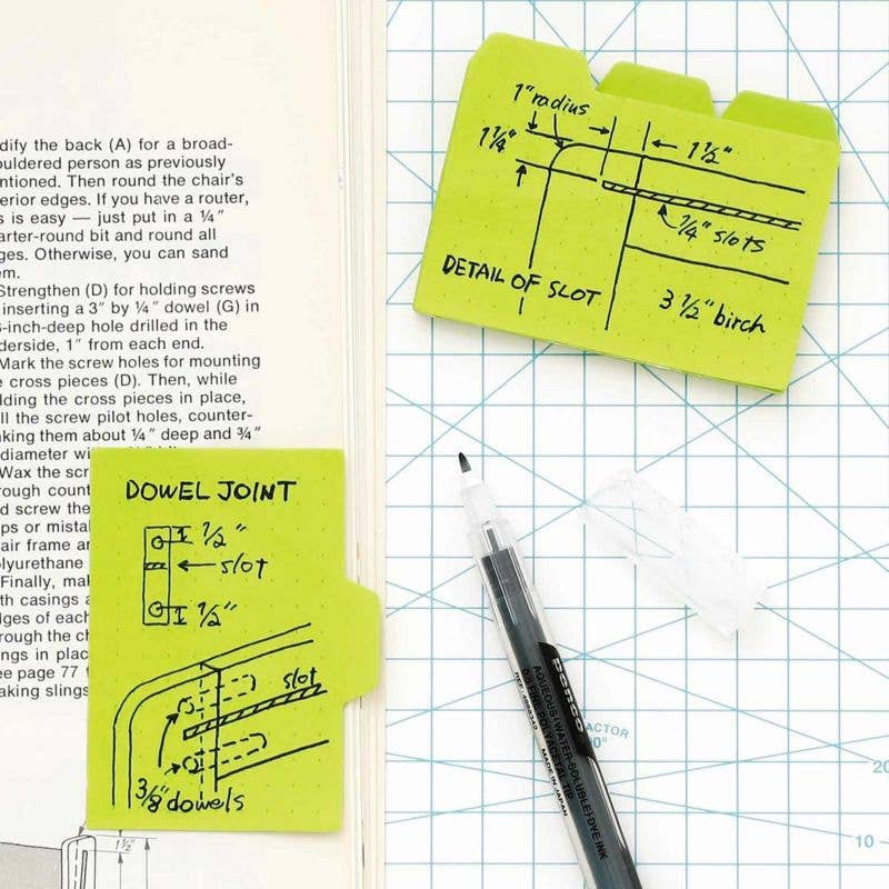 Tabbed Sticky Note Pads