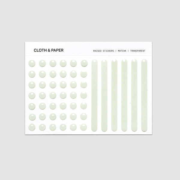 {coming soon!} Raised Transparent Sticker Set
