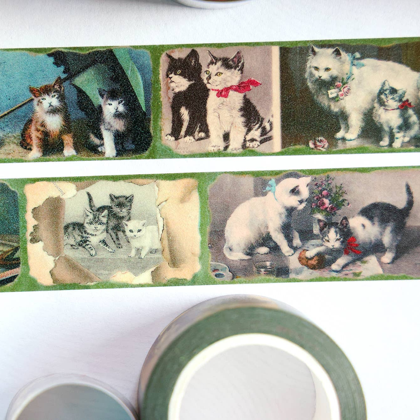 Vintage Cats PET Washi Tape