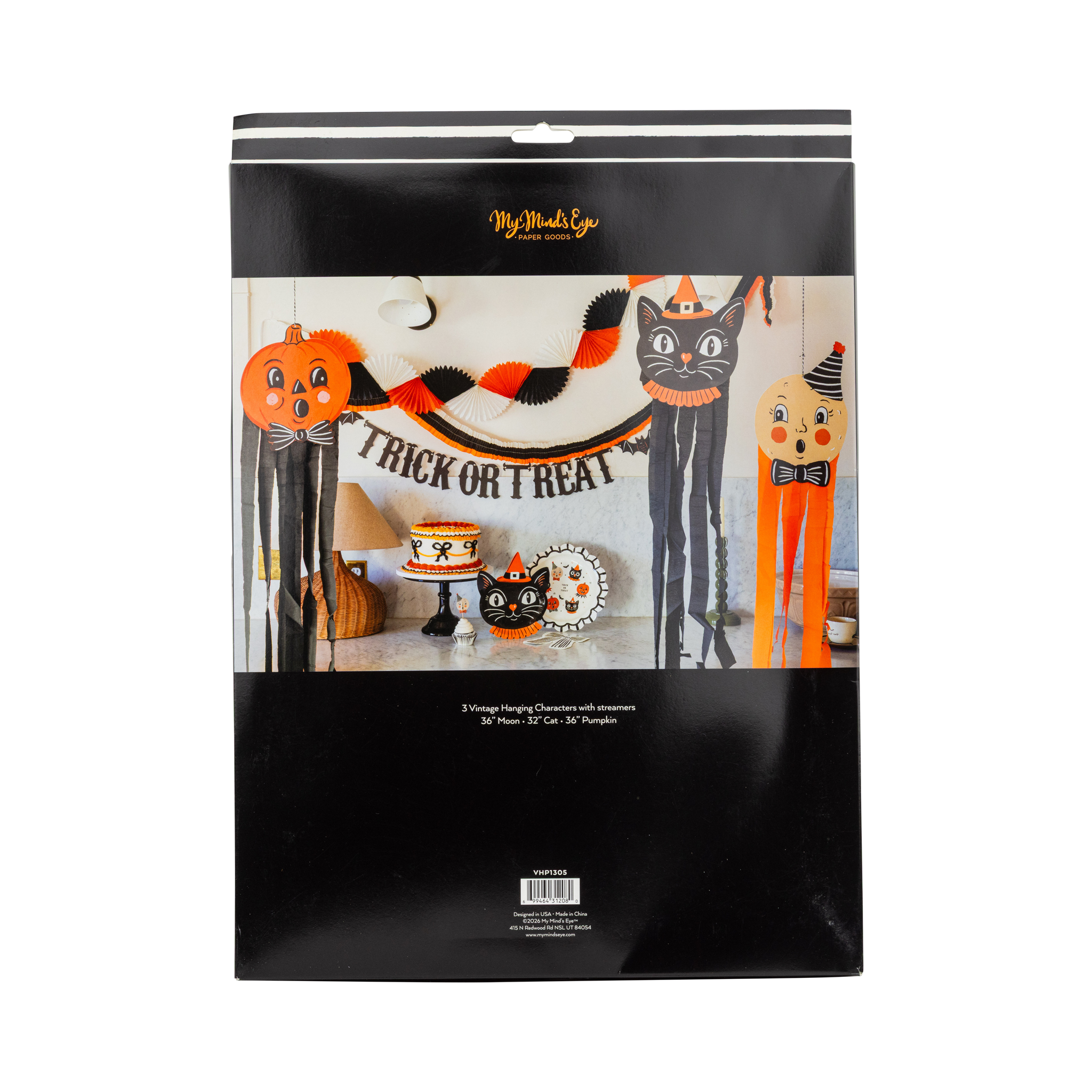 Vintage Halloween Characters Hanging Streamers