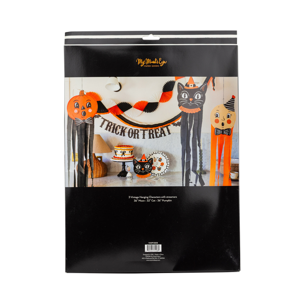 Vintage Halloween Characters Hanging Streamers