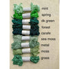 Crinkled Ribbon | Greens & Blues