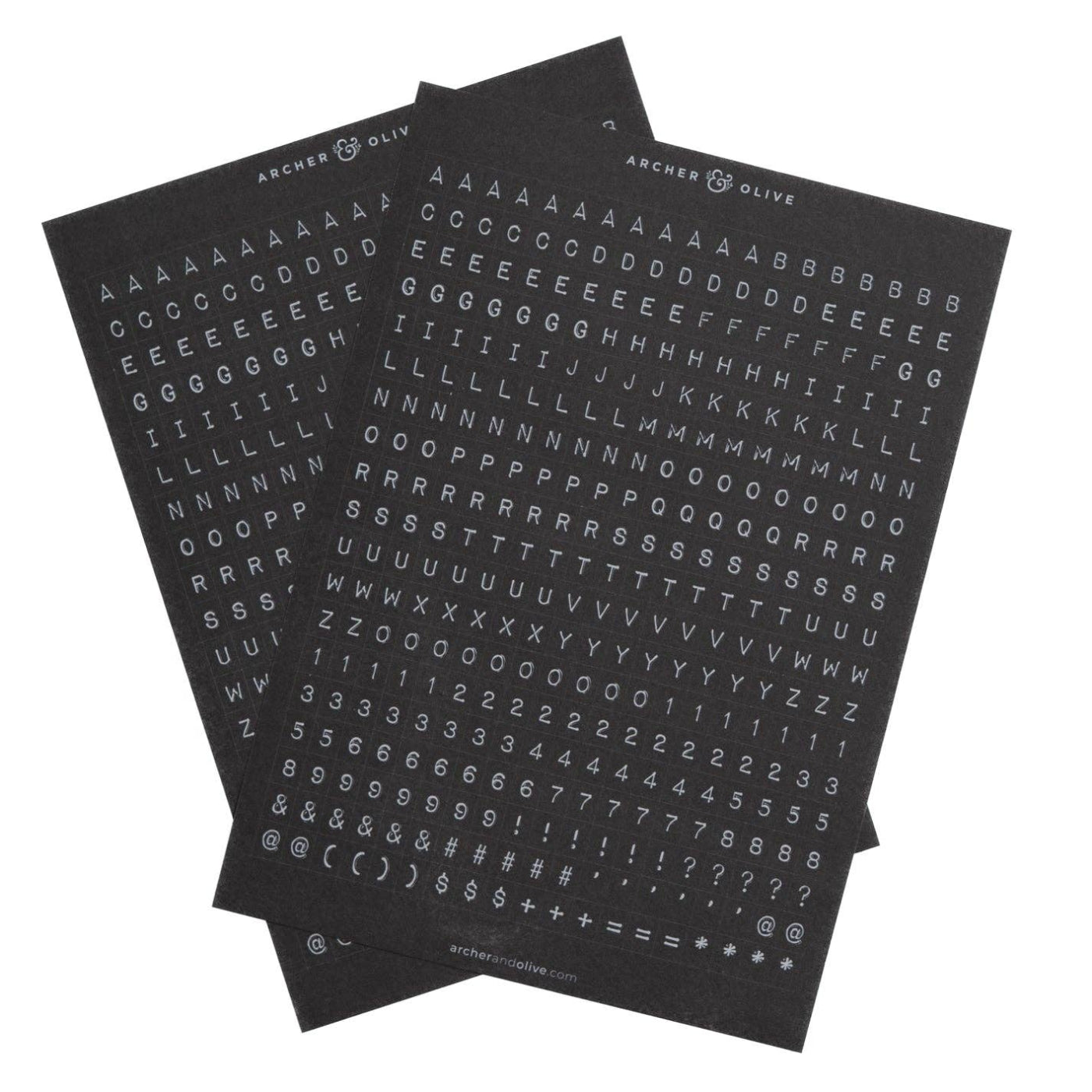 Ink & Type Alpha Sticker Set