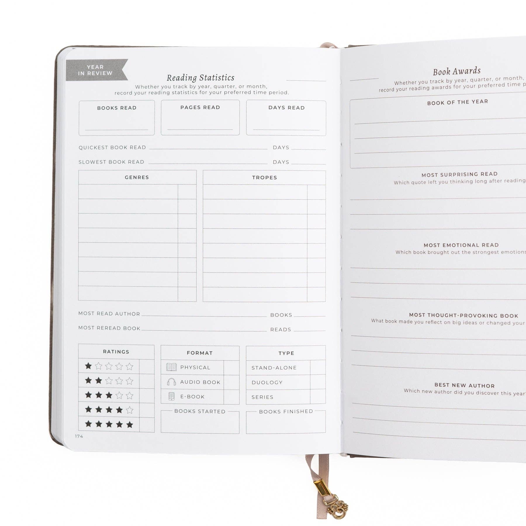 Books of Beauty A5 Reading Journal
