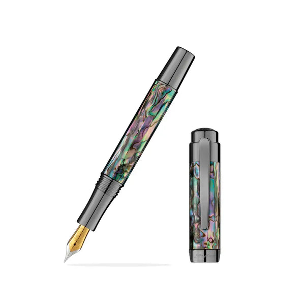 Abalone + Gunmetal Fountain Pen